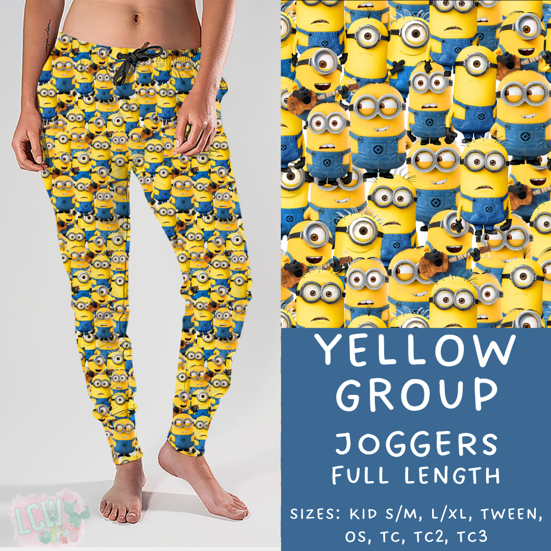 Batch #278 - Cool Characters 7 - Closes 1/29 - ETA early April - Yellow Group Joggers