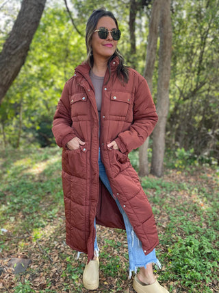 Wrap Me Up Full Length Puffer Jacket