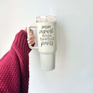 baseball season laundry humor gift
double handle baseball mom cleaning cup