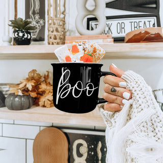 Ghost Story Coffee Mug BOO Halloween Design
Fall Coffee Break BOO Mug Halloween Theme