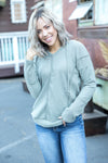 Brush Your Cares Away Hoodie - Army Green