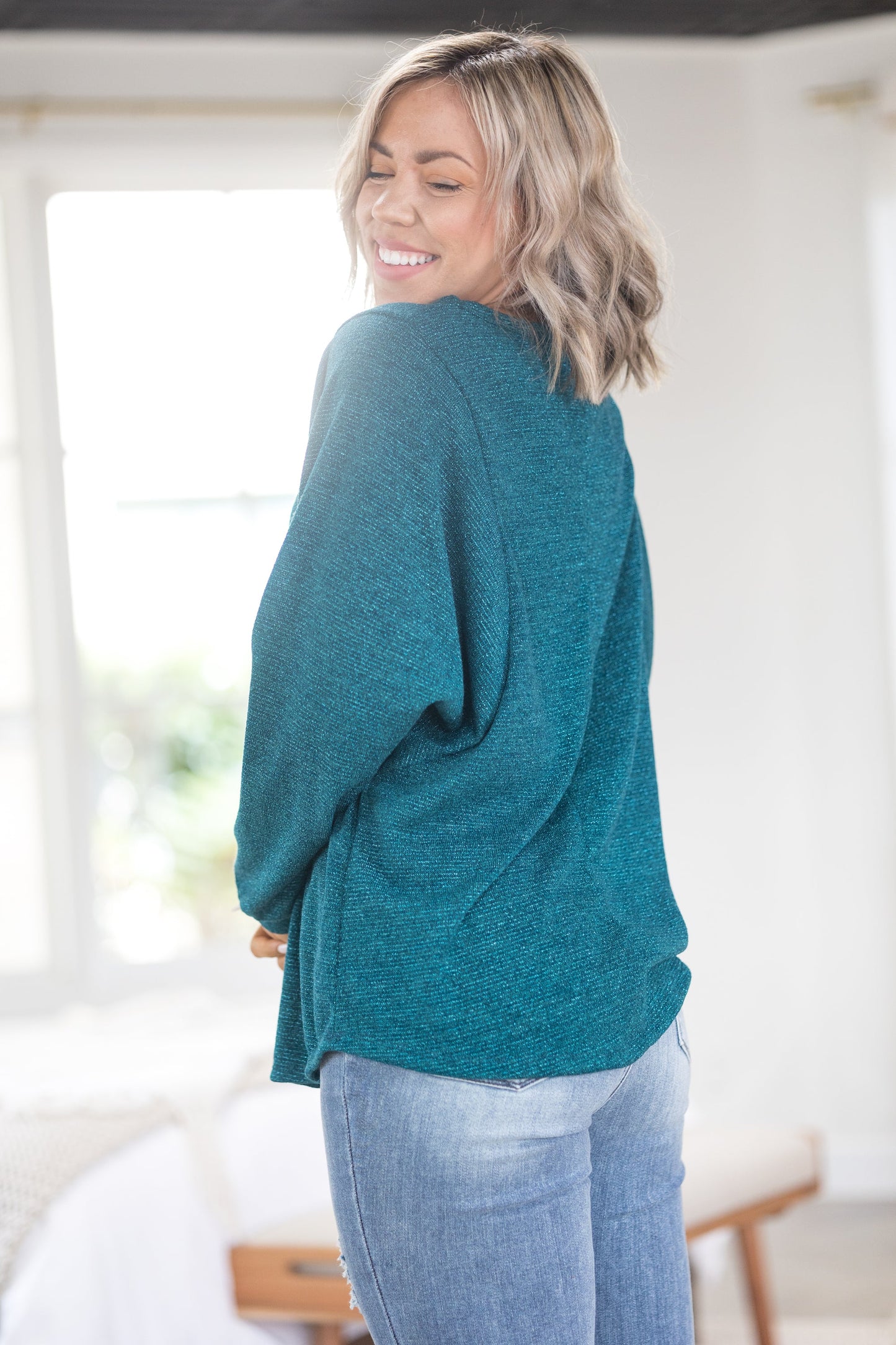 Shimmering Teal Long Sleeve