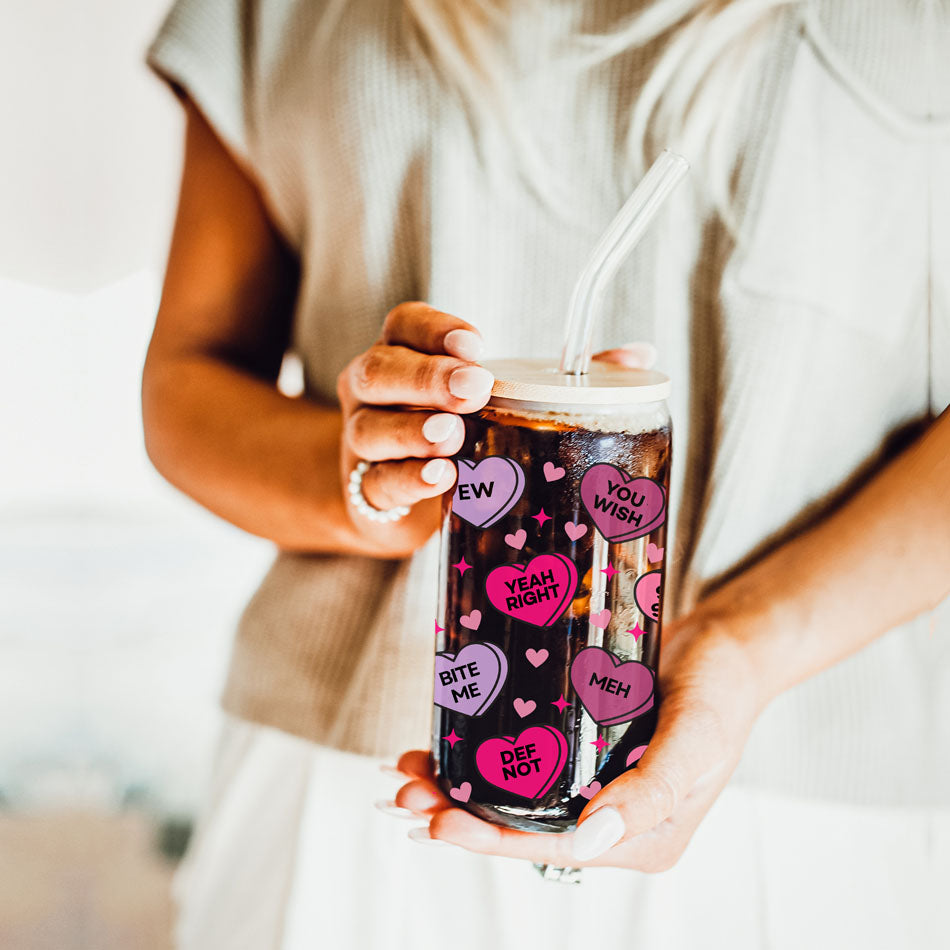 Pink and purple Valentine’s Day glass cups for festive drinks.
Heart-themed gifts for Valentine’s celebrations.
Girl power Valentine’s gifts for empowering women.