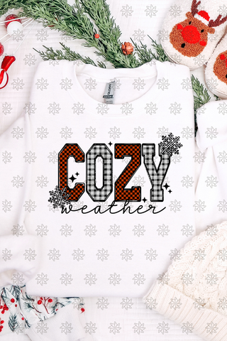 Cozy Weather Plaid Sweatshirt