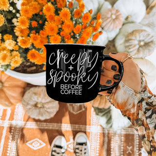 Spooky Coffee Drinker Gift Mug Halloween Theme Design
Humorous Halloween Mug Creepy and Spooky Design