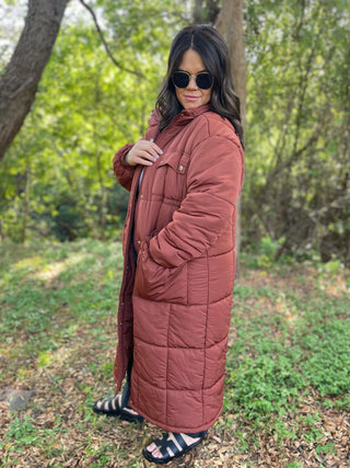 Wrap Me Up Full Length Puffer Jacket