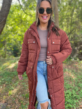 Wrap Me Up Full Length Puffer Jacket
