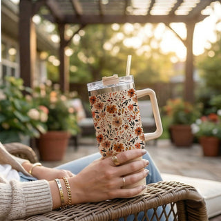 cozy flower coffee tumbler
fall flower tumbler with straw
neutral floral fall cup
cute pumpkin season tumbler
floral autumn drinkware aesthetic
warm cozy tumbler aesthetic
cute botanical tumbler fall
neutral farmhouse floral tumbler
autumn coffee aesthetic tumbler