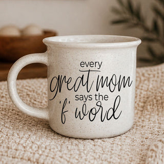 funny mom coffee mug with f word saying
sarcastic mother coffee mug ceramic