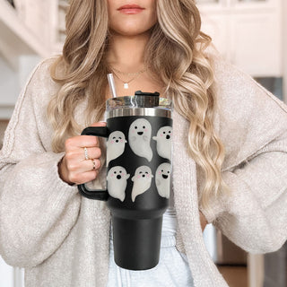 Ghost tumbler gift ideas for Halloween Birthdays.
Cute Ghost drinkware
Ghost tumblers
Black Halloween tumblers 40oz
Super cute Halloween tumblers for teen girls
Halloween tumblers for her cute
Super cute ghost kitchen and coffee bar decorations
Halloween office coffee mug gift
Coworker halloween bday gift ideas
fall birthday gift for co-worker unique
Ghost Tumblers 40 ounces