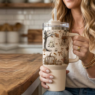 Whimsical autumn design with ghosts and sunflowers
Bohemian fall tumbler with cottagecore ghost pattern
Halloween tumbler with floral wreath ghosts and pumpkins
Cute spooky boho tumbler with autumn flowers
neutral ghost cup for iced coffee
ghost tumbler for target run coffee
pumpkin floral ghost hydration cup