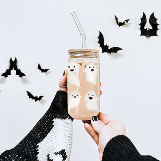 spooky drink display set
ghost coffee lover station
halloween barista corner
