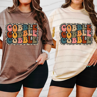 Gobble Distressed Stacked Tee