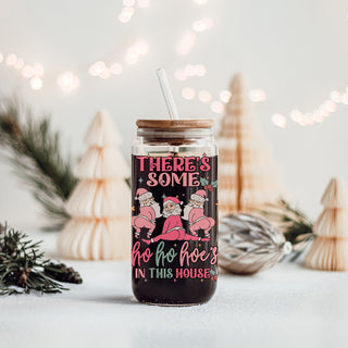 funny santa gifts
funny santa lines
pastel christmas tree
green christmas tree with pink decorations
pink green christmas gifts