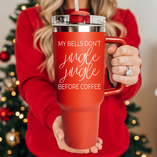 Christmas Travel Mugs, Christmas Tumblers
Christmas season tumbler large for car
Christmas morning coffee tumbler red 40oz
