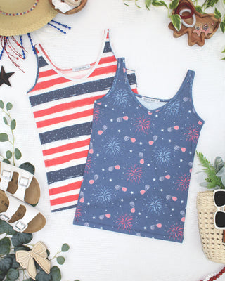 IN STOCK Kennedy Tank - Aviators and Fireworks