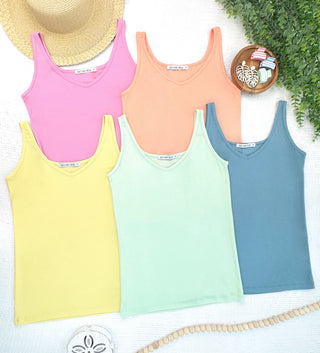IN STOCK Kennedy Tank - Dusty Blue
