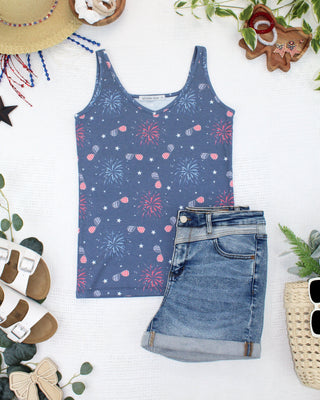 IN STOCK Kennedy Tank - Aviators and Fireworks