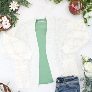 IN STOCK Kinsley Cardigan - Pink and Green Mix FINAL SALE