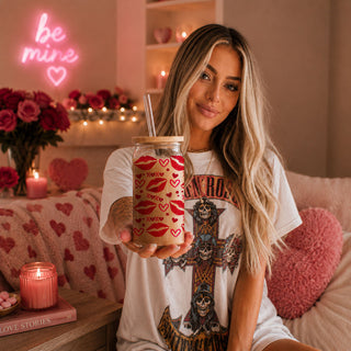 Cute and chic 20oz glass cups with red lips and heart designs for gifting.
Red lips, hearts, and XOXO 20oz glass cups for a bold Valentine’s gift.
Cute 20oz glass cups with red lips, hearts, and XOXO for a festive celebration.
Vibrant 20oz glass cups with XOXO, hearts, and red lips for a playful vibe.