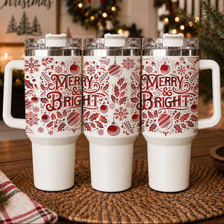 Merry and Bright red Christmas cup with handle
Merry and Bright tumbler gift for her
Merry and Bright Christmas gift for mom
Merry and Bright holiday gift for women
Merry and Bright Christmas coffee tumbler
Merry and Bright Christmas water cup
Merry and Bright festive travel tumbler
traditional red and white Christmas drinkware
classic red and cream holiday tumbler
warm red Christmas aesthetic tumbler
cozy vintage Christmas tumbler
nostalgic Christmas decor drinkware
heritage style Christmas tumbler
timeles