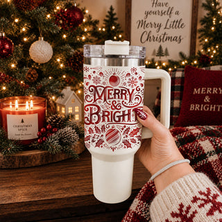 40oz holiday tumbler with Merry and Bright design
red holiday tumbler with Christmas snowflakes
Christmas tumbler with ornaments holly and candy canes
Merry and Bright Christmas cup with handle
large Christmas tumbler for holiday drinks
Christmas coffee tumbler with festive red design
Christmas water tumbler with handle
holiday tumbler gift for women
Christmas tumbler gift for mom
Christmas tumbler gift for wife
Christmas tumbler gift for girlfriend
Christmas tumbler gift for teacher