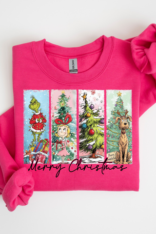 Merry Christmas Grid Sweatshirt