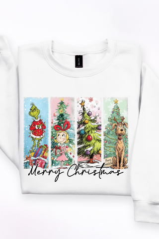 Merry Christmas Grid Sweatshirt