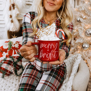 Christmas mug for cozy coffee moments
Merry and Bright cup for holiday drinks
Red and green ceramic Christmas drinkware
Cute holiday cup for warm drinks
Festive winter beverage mug
Christmas coffee mug with seasonal charm
Merry + Bright mug for holiday cheer
Christmas ceramic mug with cheerful red green style
Festive Christmas cup for joyful holiday mornings