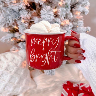 holiday mugs for family
Christmas coffee accessories
seasonal ceramic mugs
cute holiday drinkware gifts
Christmas kitchen accessories
Christmas ceramic mug with Merry and Bright saying
Merry + Bright Christmas mug in red and green
Festive ceramic holiday mug with Merry + Bright design
Red Christmas coffee mug with Merry and Bright text