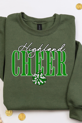 Highland Cheer Pom Sweatshirt