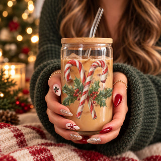 Candy Cane Holly 17oz