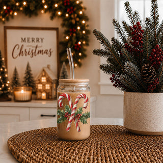 Candy Cane Holly 17oz