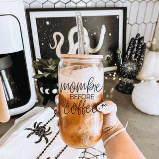 fall season mombie tumbler
autumn zombie mom glass set
october mom life tumbler
pumpkin spice mombie glass