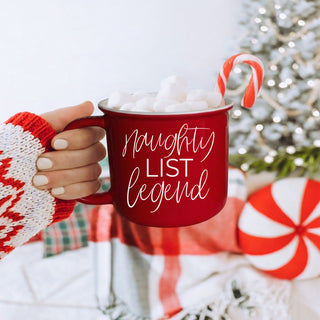Funny red green mug for Christmas gifts
Christmas mug with naughty holiday humor
Naughty List Legend mug for funny holiday photos
Funny mug for Christmas morning selfies
Christmas mug for festive selfie props
Naughty List Legend mug for Christmas pajama photos
Funny holiday mug for matching Christmas pajamas
Christmas mug for pajama party coffee