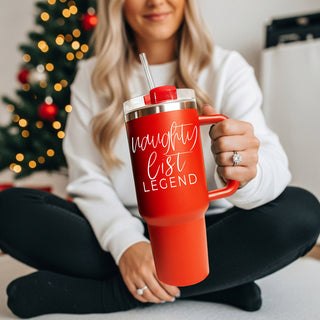 Top funny Christmas gift tumbler 40oz
Viral Christmas tumbler adult humor gift
Trending holiday gift tumbler  40oz Christmas
Naughty list legend red coffee mug 
Christmas shopping tumbler 40oz funny gift