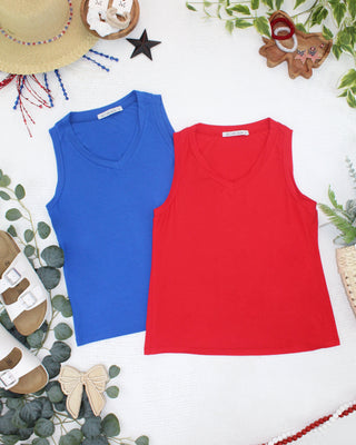 IN STOCK Noelle Tank - Red