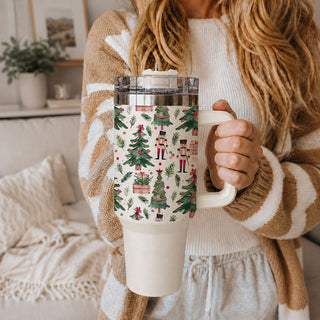nutcracker Christmas decor farmhouse style
cozy holiday kitchen nutcracker tumbler
Christmas cottage nutcracker cup
vintage cottage holiday drinkware
festive nutcracker tumbler in cozy Christmas home
Christmas tumbler with tree and wreath background
nutcracker drinkware styled with holiday greenery
Christmas soldier tumbler beside festive decor
nutcracker tumbler with warm Christmas lights
holiday tumbler with Christmas tree backdrop
festive nutcracker cup in farmhouse Christmas setting
Christmas drinkware 