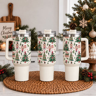 nutcracker lover Christmas gift tumbler
Christmas gift for nutcracker collector
pink Christmas nutcracker tumbler
green Christmas tree and nutcracker tumbler
classic Christmas soldier travel tumbler
whimsical nutcracker holiday drinkware
nutcracker themed Christmas cup for women
festive nutcracker travel tumbler
Christmas tumbler with toy soldier design
toy soldier Christmas tumbler with handle
Christmas soldier gift for her
nutcracker holiday cup with Christmas trees
Christmas tumbler with pink bows 