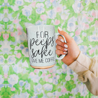 speckled finish coffee mug
ceramic easter coffee cup
modern easter typography mug
spring coffee mug collection