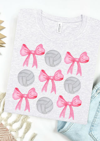 Volleyball & Bows Bella Canvas T-Shirt