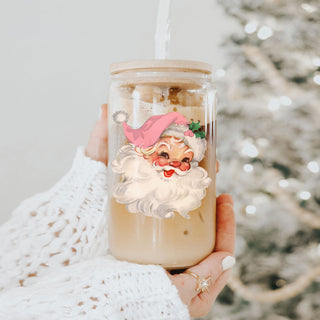 Vintage Pink Santa 17oz