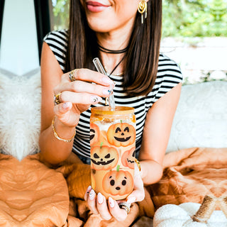 Sustainable halloween drinkware
Cute office fall tumbler
Teacher halloween gift cup
Fall smoothie glass container