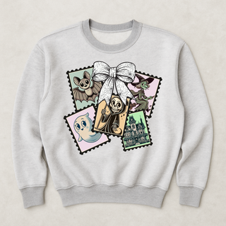 Retro Halloween Stamps INSIDE OUT Sweatshirt