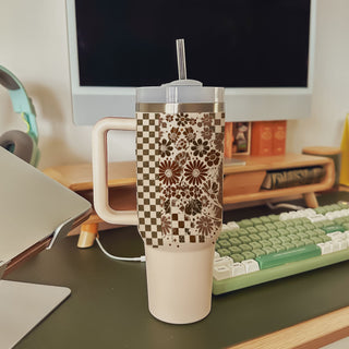 neutral spooky season drinkware
cute spooky gift tumbler
ghost tumbler for cozy mornings
checkered coffee tumbler halloween
retro haunted aesthetic tumbler
cute halloween hydration cup
neutral spooky tumbler with straw
cozy ghost coffee aesthetic
retro goth drinkware aesthetic