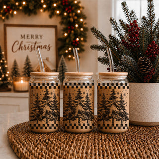 Retro Christmas Tree 17oz