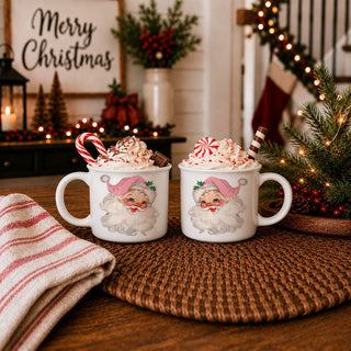 Pink Santa face mug for winter drinks
Holiday ceramic cup with nostalgic Santa face
Retro Christmas drinkware with Santa design
Pink Santa mug for Christmas kitchen decor
Vintage Santa mug for holiday shelf styling
Christmas mug for festive coffee bar
Pink Santa face mug for Christmas cocoa station
Retro Santa mug for hot cocoa bar
Vintage Santa mug for Christmas countertop decor
Pink Santa mug for holiday home decor