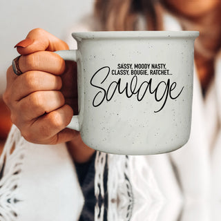 morning sass ceramic mug
funny coffee quote cup
savage mode coffee mug
