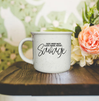 coffee attitude ceramic cup
savage humor coffee mug
coffee transformation cup