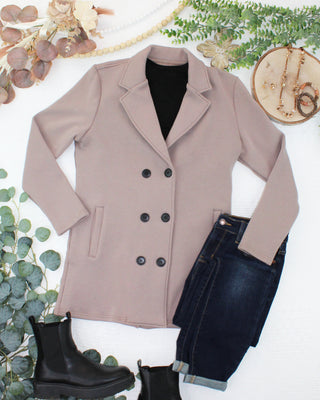 IN STOCK Scarlett Sweater Jacket - Mocha